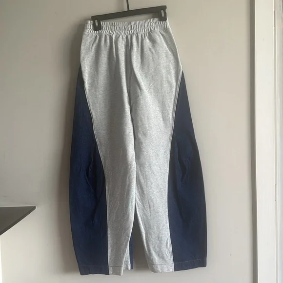 PRE-OWNED - Zara Contrasting Denim Joggers - Medium - Picture 4 of 8